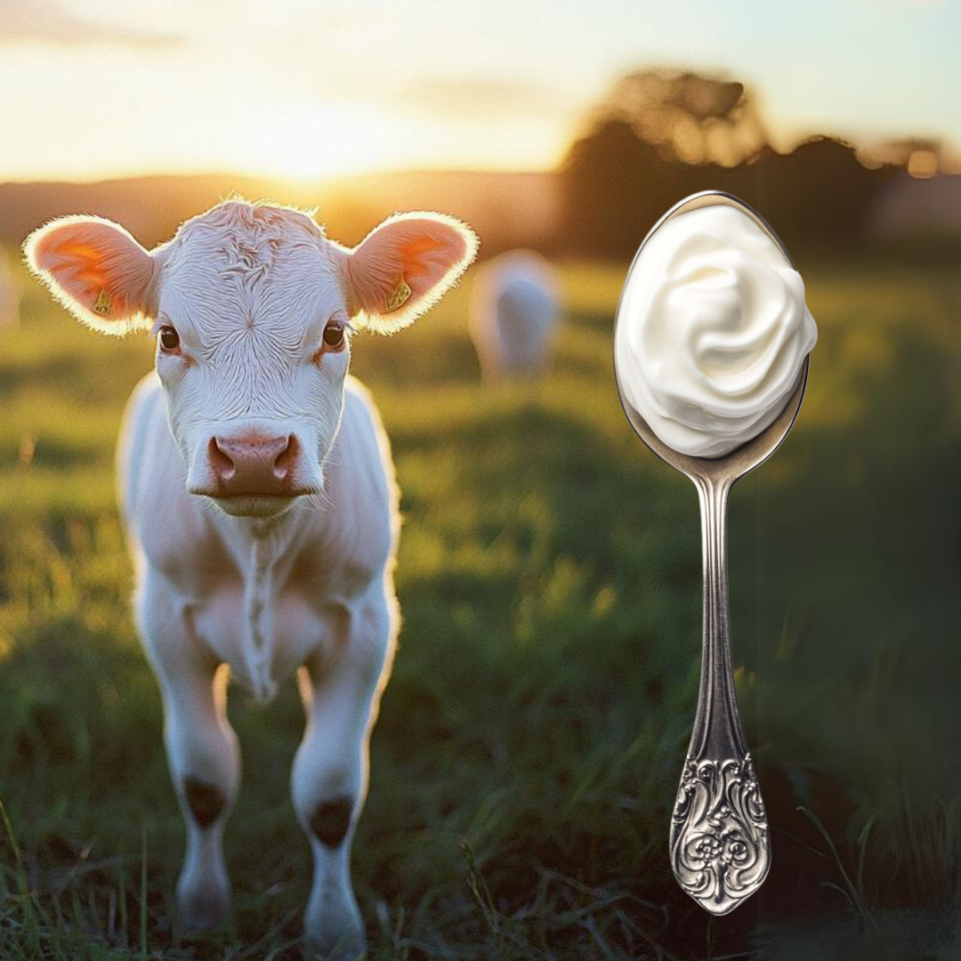 Maia 100% grass fed yogurt cups in vanilla bean, strawberry and blueberry